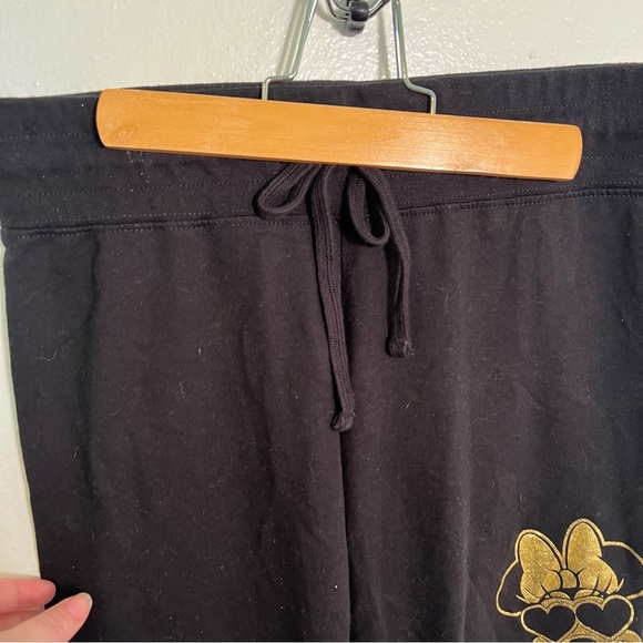 Disney Sweatpants Black Gold Minnie Mouse S - Picture 6 of 11